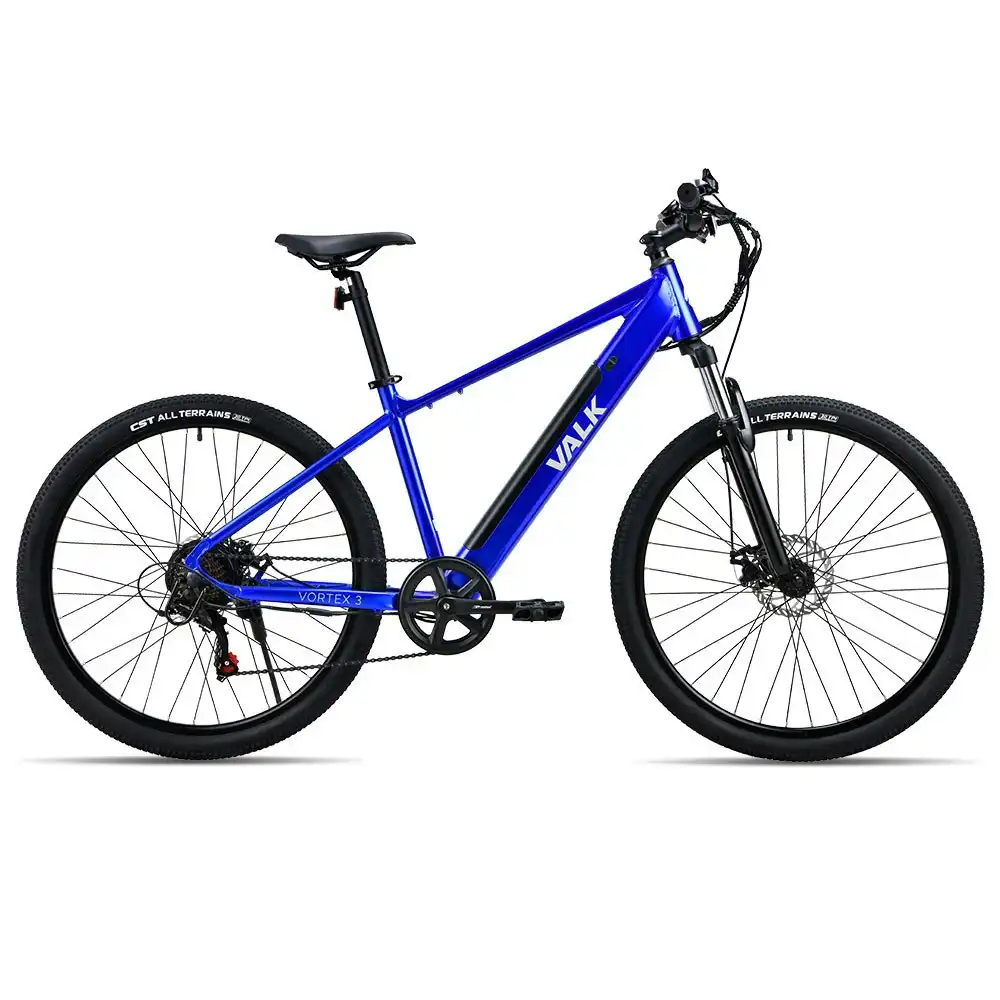 Valk Vortex 3 Electric Bike, Medium Frame Mountain ebike, Blue
