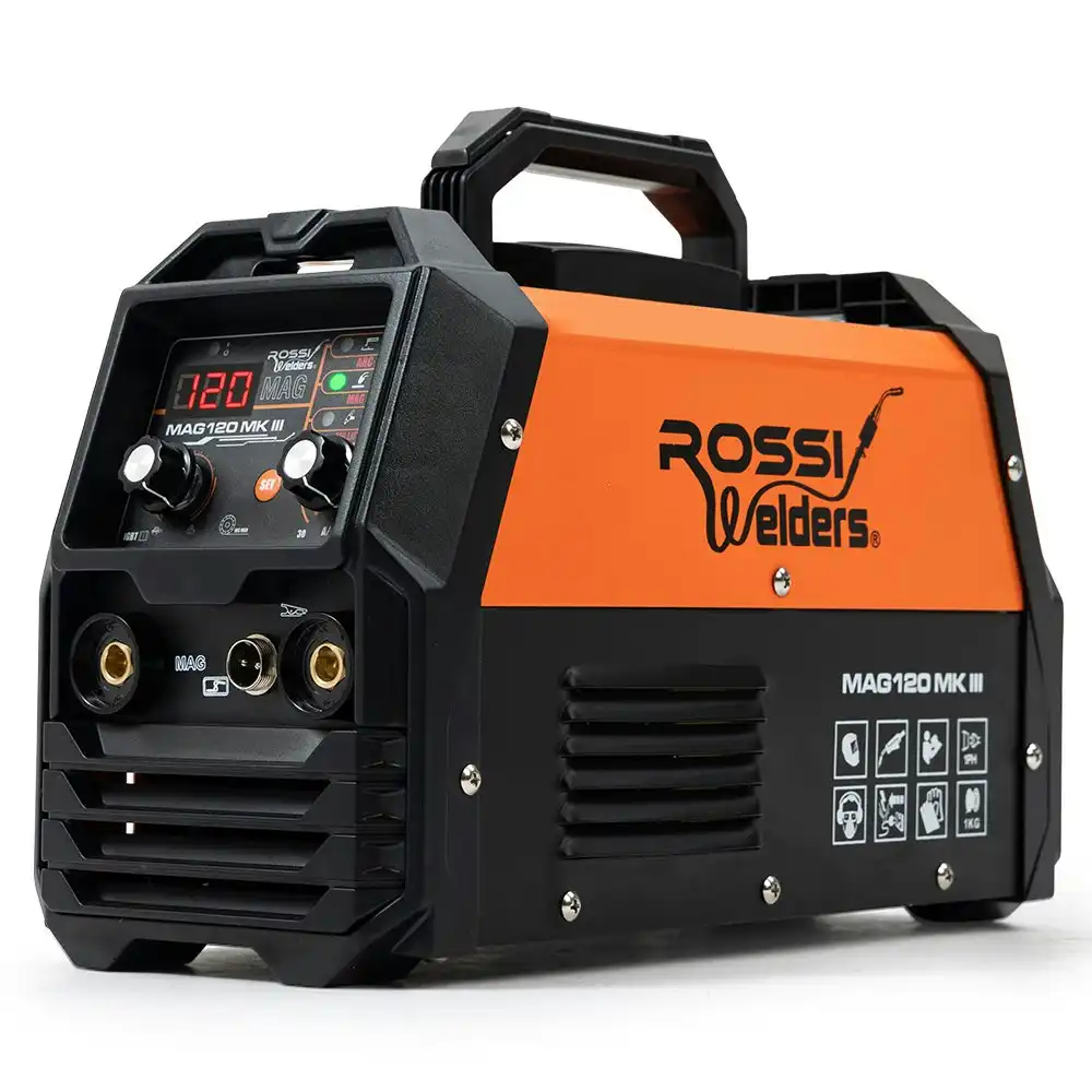 Rossi 120 Amp Portable Inverter Welder 3 IN 1 MMA ARC /MIG Gasless /Lift-TIG Welding