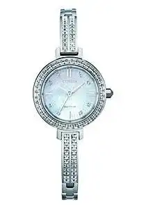 Citizen Eco Drive Crystal and Silver Women's Watch EM0860-51D