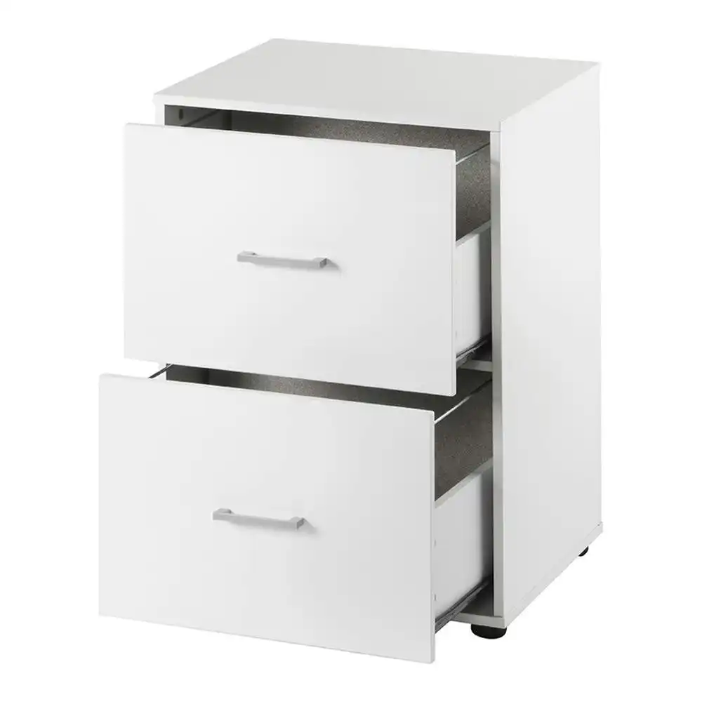 Lovisa 2-Drawer Filing Cabinet Pedestal Storage Cabinet - White