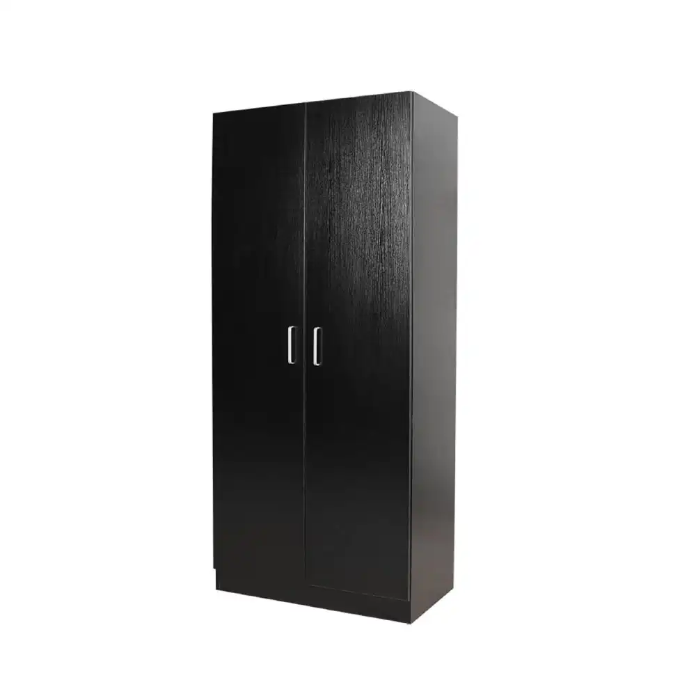 Jace 2-Door Multi-Purpose 5-Tier Cupboard Pantry Storage Cabinet - Black
