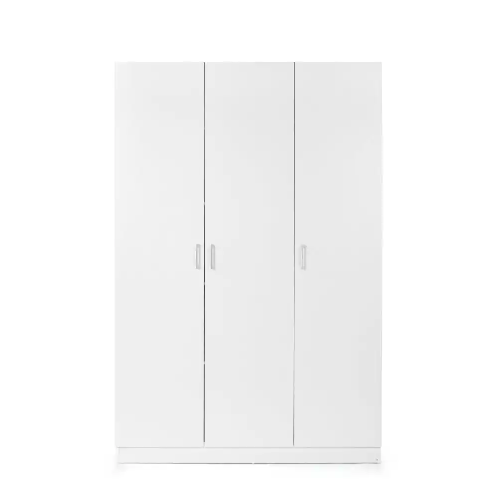 Monica Large Cupboard Multi-purpose Tall Storage Cabinet 3-Doors - White
