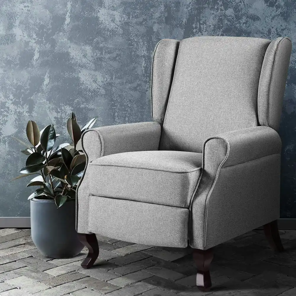 Artiss Recliner Chair Armchair Adjustable Fabric