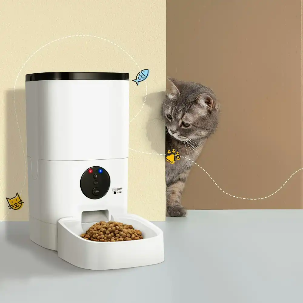 i.Pet Automatic Pet Feeder 6L Auto Wifi Dog Cat Feeder Smart Food App Voice Recorder remote