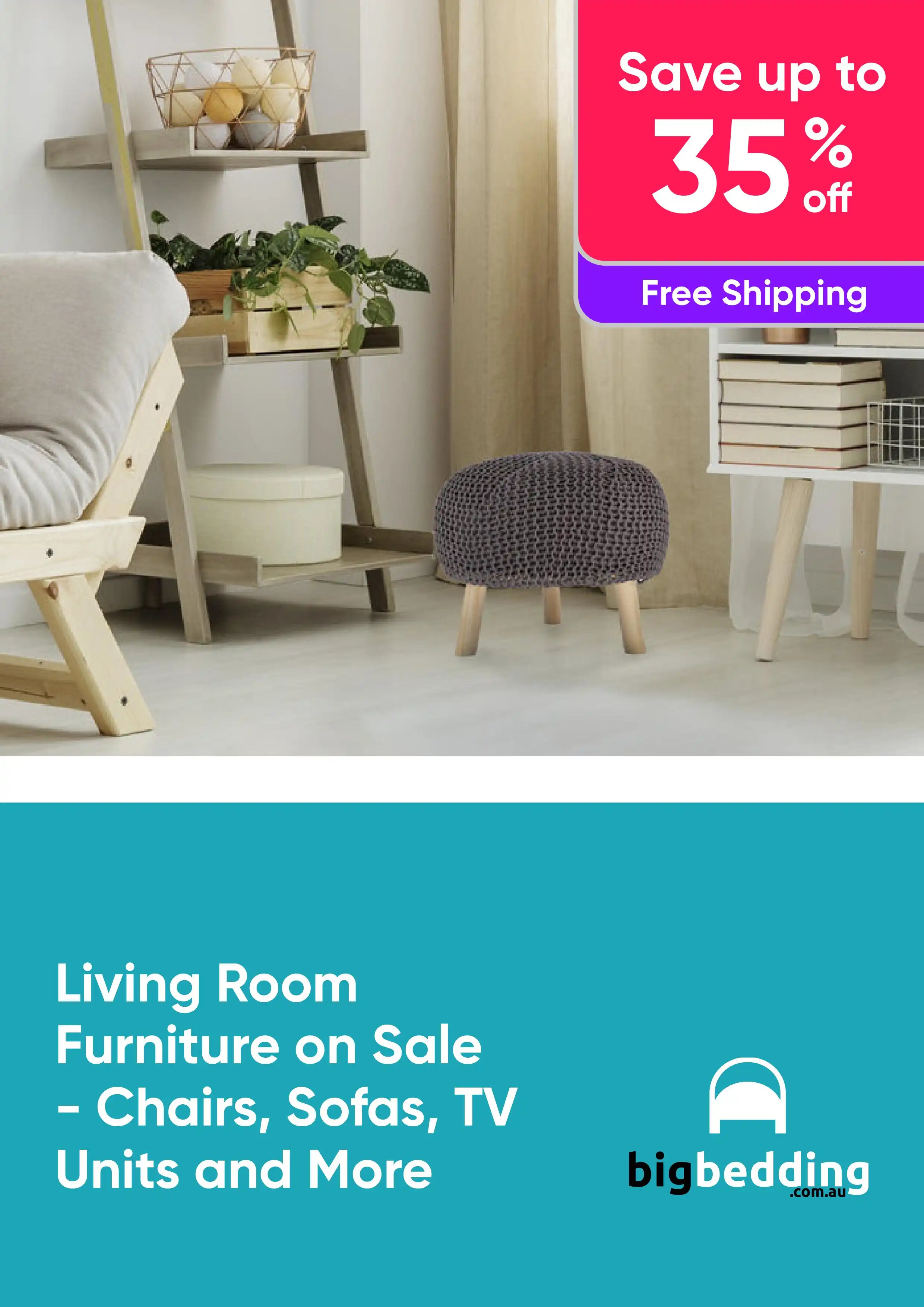 Living Room Furniture on Sale - Save up to 35% on Chairs, Sofas, TV Units